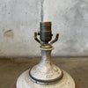 1970s Artist Made Ceramic Lamp Signed