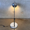 Chrome With Marble Base Small Arc Desk Lamp