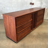 Vintage Dillingham Pecky Cypress Dresser With Cabinet