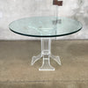Vintage Stamped Lucite Dining Set In The Style Of Charles Hollis Jones