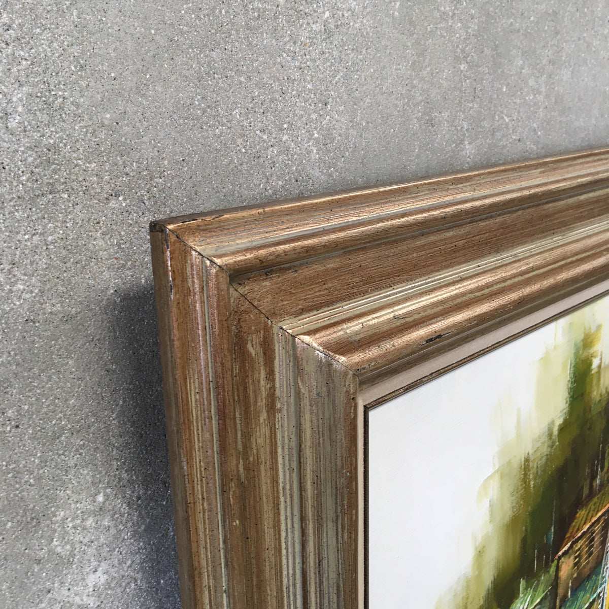 Original Mid Century Modern Painting By Luigi Fratelle