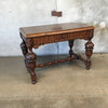19th Century Carved Oak Desk or Library Table