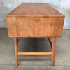 Mid Century Style Walnut Wood Concord Desk