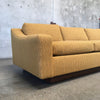 1960's Vintage Sofa New Upholstery With Walnut Base