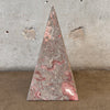 Brutalist Vintage Marble Straightened Pyramid