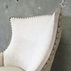 Mindi Nail Head Linen Chair