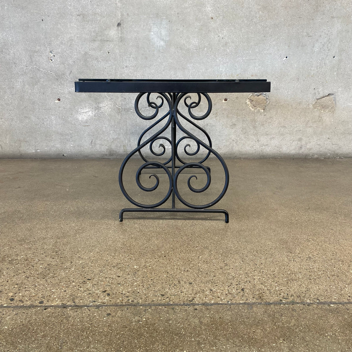 Mid Century Wrought Iron Patio Coffee Table