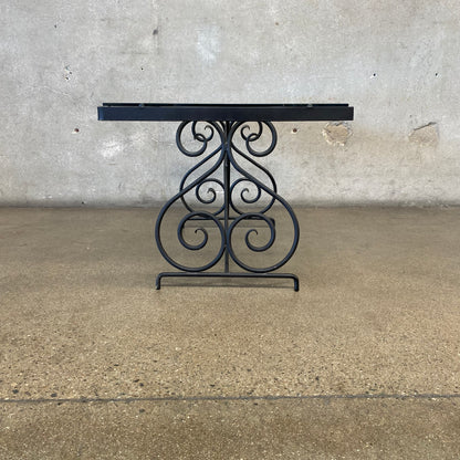 Mid Century Wrought Iron Patio Coffee Table