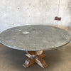 Metal & Solid Wood Round Dining Table By Levingston