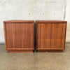 MCM Record Storage Cubes and Side Tables