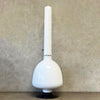 Vintage MCM White Porcelain Enamel Malm Fire Drum 3 Fireplace