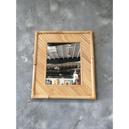 Vintage Bamboo / Rattan Mirror