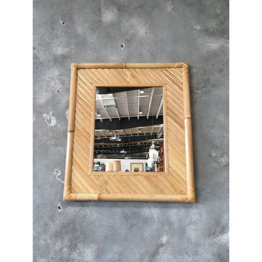 Vintage Bamboo / Rattan Mirror