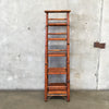 Vintage Bamboo/ Rattan Ladder Shelf