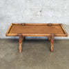 Coronado Mid 1930's Coffee Table with Rancho Style Hand-painted Floral Accents