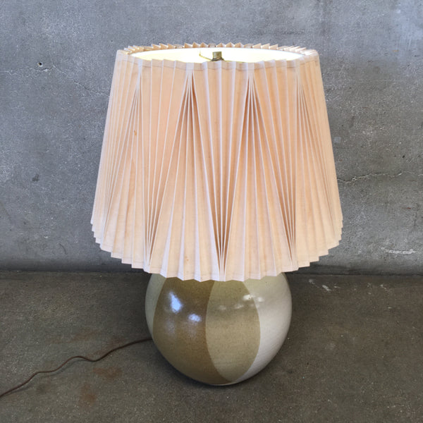 Larry Terry Ceramic Table Lamp With Stiffel Shade