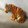 Glazed Terra Cotta Tiger Sculpture from Italy
