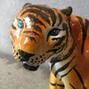 Glazed Terra Cotta Tiger Sculpture from Italy