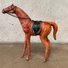 Vintage Saddle Leather Wrapped Horse