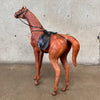 Vintage Saddle Leather Wrapped Horse