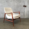 Vintage Adolf Relling Teak Lounge Scoop Chair for Dokka Mobler