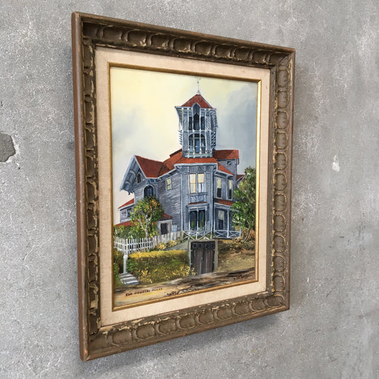 1950's Oil on Board "The Douglas House" by Ruby W. Gray