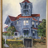 1950's Oil on Board "The Douglas House" by Ruby W. Gray