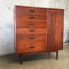 Jack Cartwright for Founders Mid Century Walnut Armoire