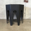 Black Octagon Metal Table