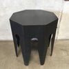 Black Octagon Metal Table