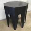 Black Octagon Metal Table