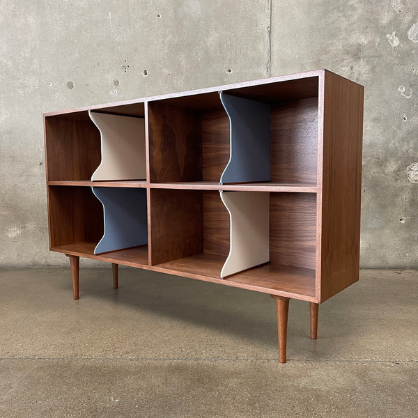 Mid Century Modern Style Record Storage Credenza