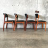 Set of Four Mid Century Modern 1960s Erik Buch Teak Dining Chairs