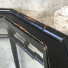 Black Faux Bamboo Glass Top Octagon Table