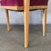 Art Deco Style Vanity/Occasional Chair in Tiger Maple