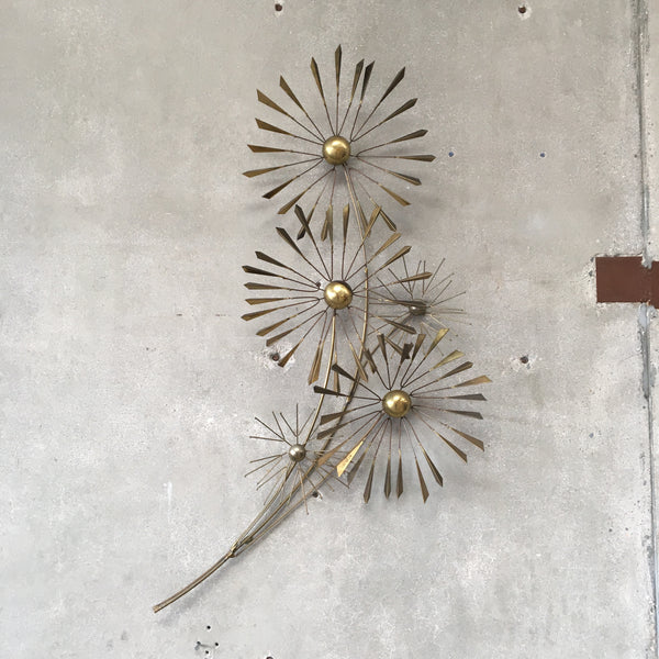 Vintage Sputnik Metal Wall Sculpture Signed by Curtis Jere