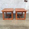 Pair of Vintage Teak Side Tables
