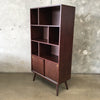 Mid Century Modern Style Walnut Finish Bookcase By Joybird