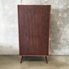 Mid Century Modern Style Walnut Finish Bookcase By Joybird