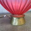 Large Vintage Pink Murano Glass Lamp