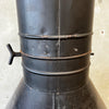 Vintage Mid Century Modern Matte Black Majestic "Firehood" Fireplace