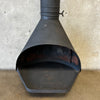 Vintage Mid Century Modern Matte Black Majestic "Firehood" Fireplace