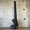 Vintage Mid Century Modern Matte Black Majestic "Firehood" Fireplace