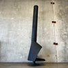 Vintage Mid Century Modern Matte Black Majestic "Firehood" Fireplace