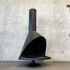 Vintage Mid Century Modern Matte Black Majestic "Firehood" Fireplace