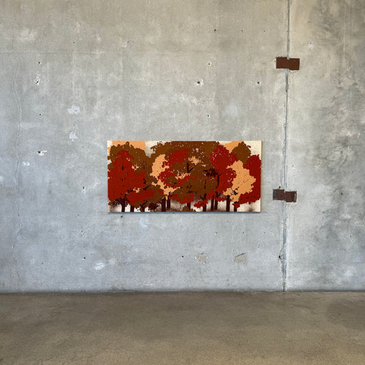 Large Scale Mid Century Modern Textile Tapestry - 1970s
