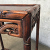 Set of Three Antique Rosewood Carved Chinese Nesting Tables