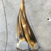 Signed Brass Sailboat Sculpture