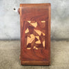 Mid Century Modern Wood Camera Sculpture with Inlaid Back