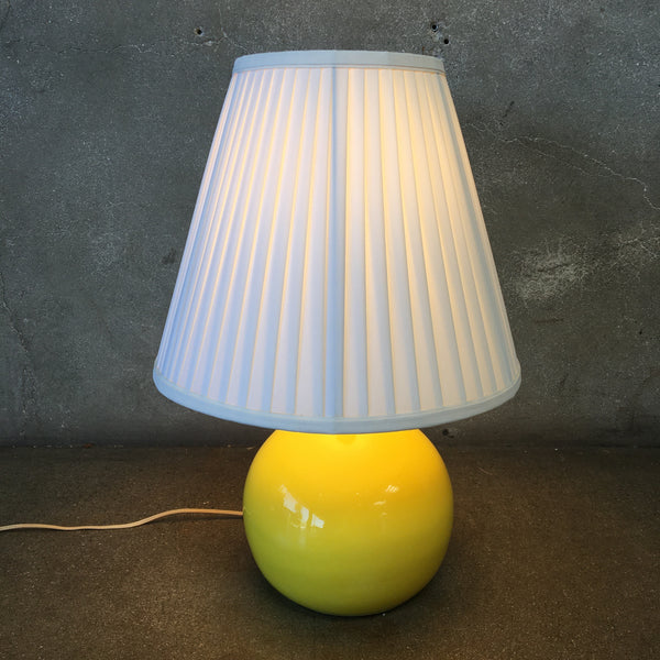 Yellow Mid Century Modern Lamp